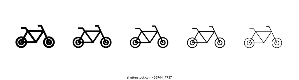 Design, Logo, App, Benutzeroberfläche, Fahrradsymbol. Vektorgrafik, EPS