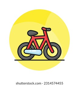 Bicycle icon design in modern style, pedal bike vector design