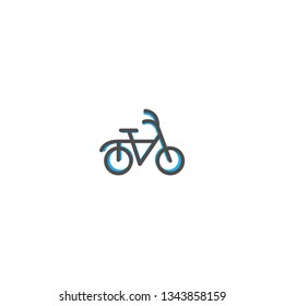 Bicycle icon design. Transportation icon vector illustration