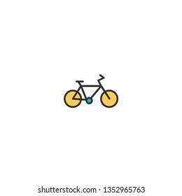 Bicycle icon design. Transportation icon vector illustration