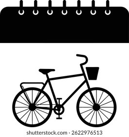 Diseño del icono de la bicicleta, estilo plano gráfico de la Ilustración vectorial EPS10