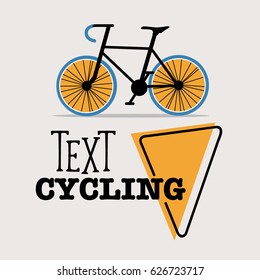 Bicycle icon design. Vector illustration.