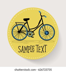 Bicycle icon design. Vector illustration.