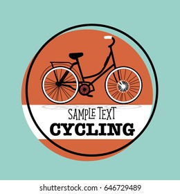 Bicycle icon design. Vector illustration.