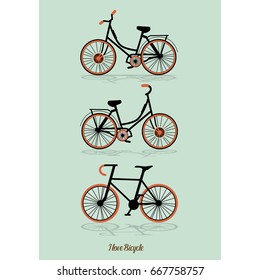 Bicycle icon design. Vector illustration.
