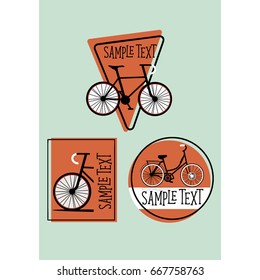 Bicycle icon design. Vector illustration.