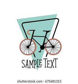 Diseño de iconos de bicicleta. Ilustración vectorial.