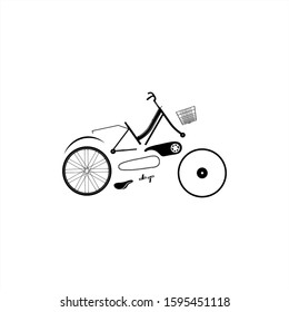 bicycle icon design vector template