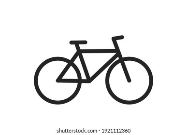 bicycle icon. eco friendly, environmental and eco transport symbol. isolated vector image in flat style