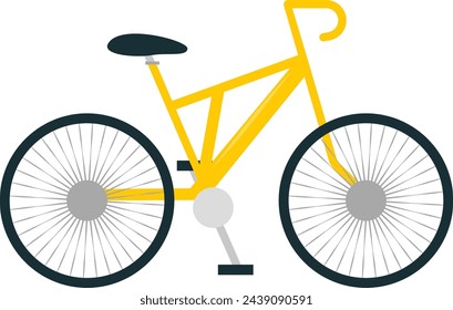 bicycle icon. Ecological life vector on a
white background. Amazing vector vehicle
illustration of a bicycle suitable for design
assets, decoration, clip art, animation,
mobile apps, website.