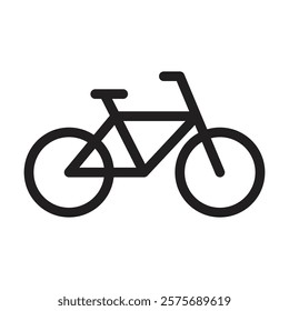 Bicycle icon. Editable line icon. Vector illustration