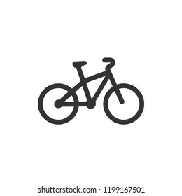 Bicycle. Icon Flat