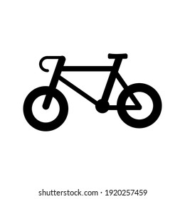 bicycle icon with flat design.