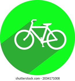 bicycle icon in flat design.