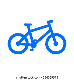 bicycle icon in flat design