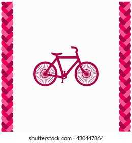 Bicycle icon Flat Design. Isolated Illustration.