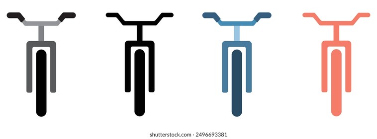 Bicycle icon, flat design style design eps 10