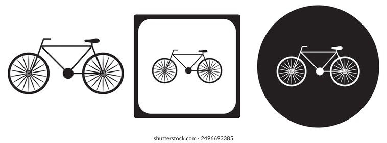 Bicycle icon, flat design style design eps 10