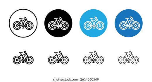 Bicycle icon flat and simple set design