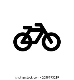 bicycle Icon. Flat style design isolated on white background. Vector illustration
