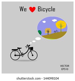 bicycle icon with grey background , clean energy concept ,vector
