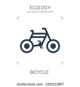 bicycle icon. high quality filled bicycle icon on white background. from ecology collection flat trendy vector bicycle symbol. use for web and mobile