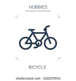 bicycle icon. high quality filled bicycle icon on white background. from hobbies collection flat trendy vector bicycle symbol. use for web and mobile