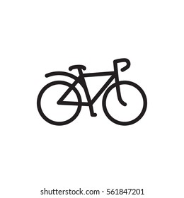 bicycle icon illustration isolated vector sign symbol