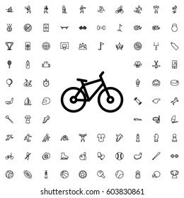 Bicycle icon illustration isolated vector sign symbol. sports icons vector set.