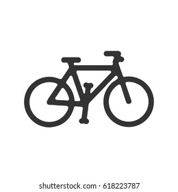 bicycle icon illustration isolated vector sign symbol. simple logo for your club. 