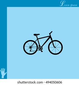 bicycle icon. illustration of a mountain bike