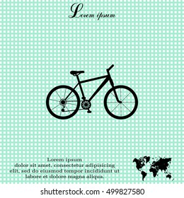 bicycle icon. illustration of a mountain bike