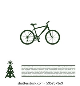 bicycle icon. illustration of a mountain bike