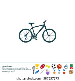 bicycle icon. illustration of a mountain bike