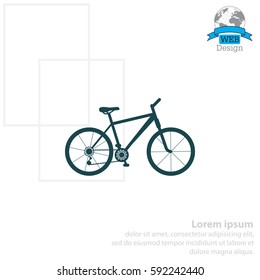 bicycle icon. illustration of a mountain bike