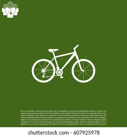 bicycle icon. illustration of a mountain bike