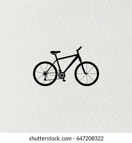 bicycle icon. illustration of a mountain bike