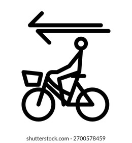 Plantilla de diseño de Vector de ilustración de icono de bicicleta