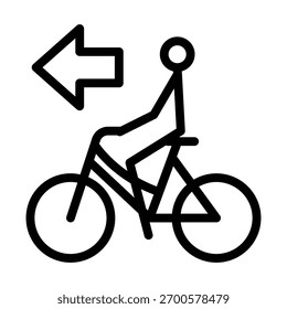 Plantilla de diseño de Vector de ilustración de icono de bicicleta