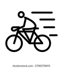 Plantilla de diseño de Vector de ilustración de icono de bicicleta
