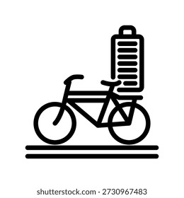 Illustration des Fahrrads, Vektordesign-Vorlage