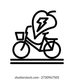 Bicycle icon illustration vector design template