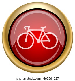 Bicycle icon. Internet button on white background. EPS10 vector.
