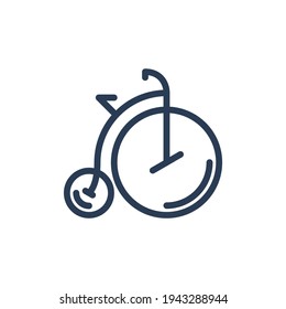 Bicycle icon isolated on white background, cycle flat icon vector. cycle vector illustration, transport icon set, cycle transport icon vector flat illustration