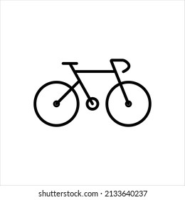 bicycle icon isolated on white background.