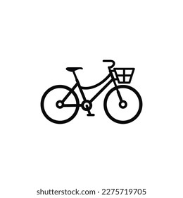 Bicycle icon isolated on white background