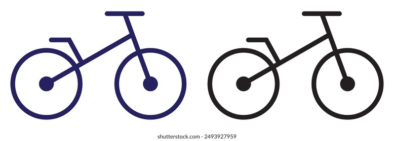Bicycle icon isolated on white background. eps 10