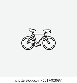 Bicycle icon isolated on white background