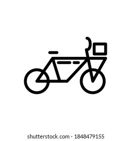 bicycle icon isolated sign symbol vector illustration - with style outline icons