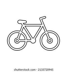 Bicycle icon in line style